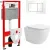 Унитаз подвесной Lauter Vortex 2110830 + TECE Kit 9400413 с кнопкой (белый)