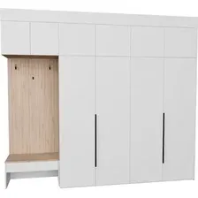 Стенка Рэйгрупп Рэй P245-B10-1-EB В10-1 (дуб элисон/белый премиум)