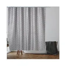 Шторка-занавеска для ванны Perfecto Linea Harmony 36-118014 (геометрия, серый)