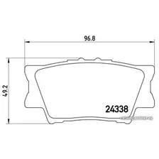 Тормозные колодки Brembo P83089