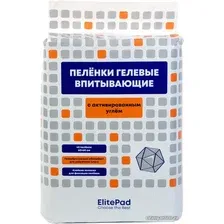 Одноразовая пеленка ElitePad Active Carbon с активированным углем (60x60 см, 40 шт)