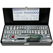 Набор трещотка с головками Force 3391 (39 предметов)