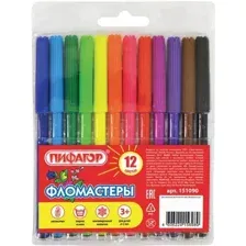 Фломастеры Пифагор 151090 (12 шт)