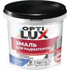 Эмаль Оптилюкс Для радиаторов акриловая 1 кг (белый)