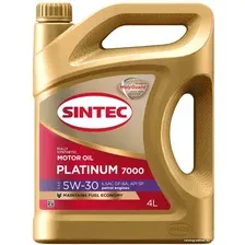 Моторное масло Sintec Platinum 7000 5W-30 ILSAC GF-6A API SP 4л