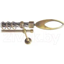 Карниз для штор Lm Decor Эллипс 178 2р витой 25/16мм (антик, 3.6м)