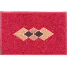 Придверный коврик SunStep Spongy 45х75 ромбы 38-465 (красный)