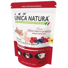Unica Natura Mono Печенье с олениной и ягодами 300 г