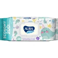 Влажные салфетки детские Aura Ultra Comfort (200шт)