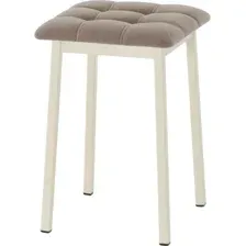 Табурет AMC Comfort 7К3.17 (кожзам, капучино/слоновая кость)