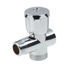 Кран вентильный 1/2&quotх3/4&quot для стиральной машины трехпроходной хром AV ENGINEERING (AVE255123412)