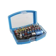 Набор бит с битодержателем 1/4, SL, PH, PZ, HEX, Torx, Torx c отверстием, 32 шт. HT1S400 HOEGERT
