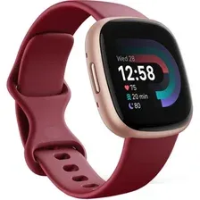 Умные часы Fitbit Versa 4 (бордовый/золотистый алюминий)