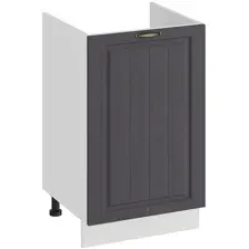 Шкаф напольный Трия Лина 1Н5М (белый/графит)