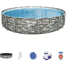 Каркасный бассейн Bestway Power Steel Камень 56889 (671x132)