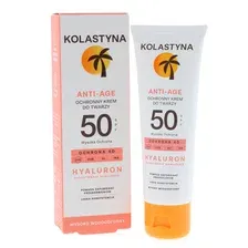 Крем для лица KOLASTYNA ANTI-AGE солнцезащитный SPF 50, 50 мл