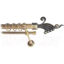 Карниз для штор Lm Decor Кения 023 2р гладкий 25/16мм (антик, 1.8м)