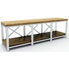 Тумба Hype Mebel Флорида 150x40 (белый/дуб галифакс олово)