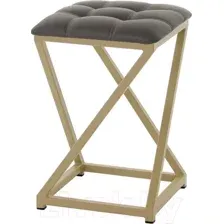 Табурет AMC Comfort 8К10.8 (кожзам серо-коричневый/капучино)