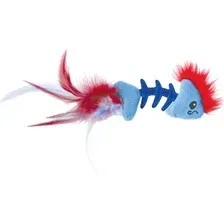 Игрушка для кошек Petstages Feather Fish Bone 90022