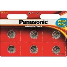 Батарейка Panasonic CR2016 6 шт. CR-2016EL/6B
