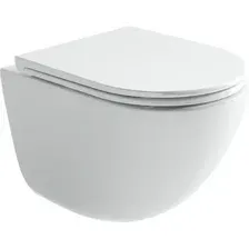 Унитаз подвесной Ceramica Nova Vogue CN4008T (белый, с креплением и сиденьем)