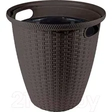 Кашпо Ingreen Rattan / ING6216ГШК (горький шоколад)
