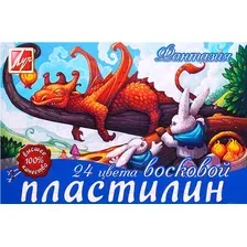 Пластилин восковой ЛУЧ Фантазия / 25С 1525-08 (24цв)