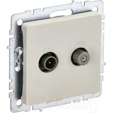 Розетка IEK Brite BR-AF20-O-K10 (бежевый)