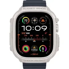 Чехол Spigen Rugged Armor для Apple Watch Ultra 49 мм ACS07381 (бежевый)