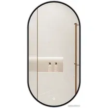 EMZE 50x100 LED.UV.50.100.CHE (черный с УФ-окантовкой и подсветкой)