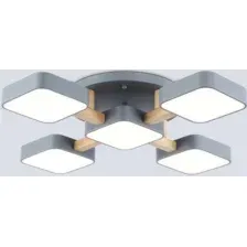 Люстра Ambrella FL4882/5 GR/WD (серый/дерево)