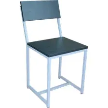 Стул Allerd Rion 38x32.5x43 / 3020110700 (белый муар/металл бруклин)