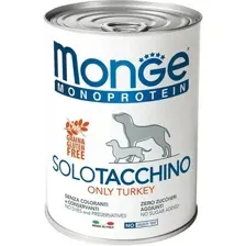 Влажный корм для собак Monge Monoprotein с индейкой (400г)