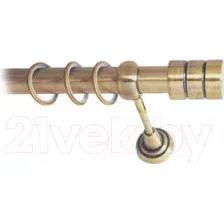 Карниз для штор Lm Decor Цилиндр 088 1р гладкий 25мм (антик, 4м)