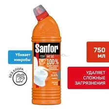 Средство для унитаза Sanfor WC Gel Super Power 750 г