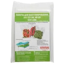 пакеты для вакуумного упаковщика STATUS VB 162340-ECO