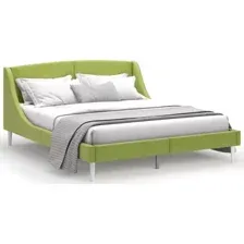 Кровать MONOFIX Лотти 160x200 (микровелюр/оливковый)
