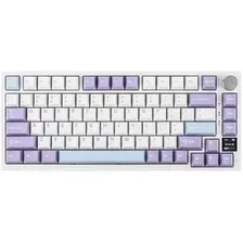 Клавиатура Ajazz AK820 Pro (белый/фиолетовый, Ajazz Gift)