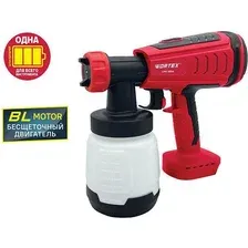 Аккум. краскораспылитель WORTEX CPS 1808 в кор. ALL1 XLT SOLO БЕСЩЁТ.ДВИГ., 18В, 1000 мл/мин, 0.8 л
