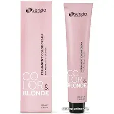 Крем-краска для волос Sergio Professional Color&Blonde 9.22 Светлый блондин лилово-бежевый жемчуг