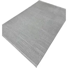 Ковер для жилой комнаты Radjab Carpet Моника Прямоугольник MC 402A 12574 (0.8x1.5, L.Grey)
