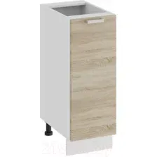 Шкаф напольный Трия Гранита 1Н3 (белый/дуб сонома)