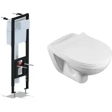 Унитаз подвесной Santek Бореаль 1WH302205 + Ани Пласт WCP4140