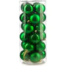 Елочная игрушка Ausini VT25-04003-5 (зеленый, 24 шт)