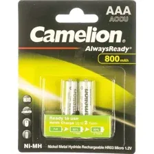 Аккумулятор Camelion AAA-800-BP2 NH Always Ready 2 шт