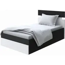 Кровать PROxSON Milton с ПМ 90x200 (черный/белый)