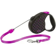 Рулетка Flexi Color M Dots, розовый