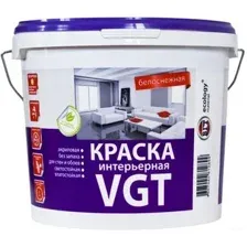 Краска VGT Интерьерная влагостойкая ВД-АК-2180 3 кг (белоснежный)