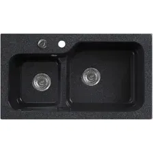 Кухонная мойка Belux SG-REC-DUO 8045 (черный)